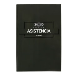 Libro Asistencia Empastado 50h Artel