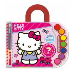 Maleta Infantil Libro C/Acuarelas Hello Kitty Vertice