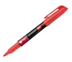 Marcador Permanente Fino Rojo Filgo