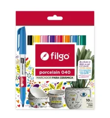 Marcadores Ceramica Porcelain 040 10u Filgo