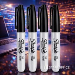 Marcadores Permanentes Punta Fina 4 un. Sharpie