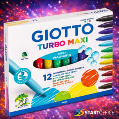 Marcadores 12 Turbo Maxi Giotto