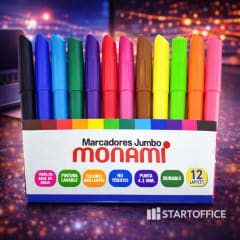 Marcadores Jumbo 12 Monami