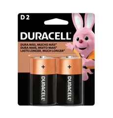 Pilas Alcalina 2 x D Grande Duracell