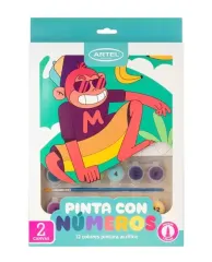 Set Pinta con Numeros Animalitos 1 Artel
