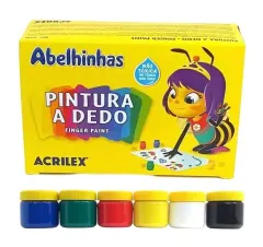 Pintura a Dedo 6 Colores Acrilex