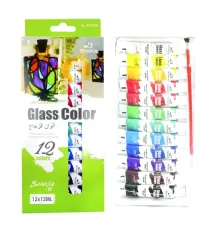 Pintura Vidrio Glass Color 12col 12ml Bomega