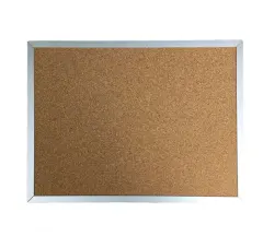 Pizarra de Corcho 40x30 Borde Metalico Importada
