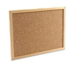 Pizarra de Corcho 60x90 Borde Madera Importada