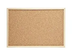 Pizarra de Corcho 40x60 Borde Madera Importada
