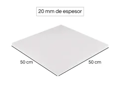Plancha Plumavit 50x50cms 20mm Nacional