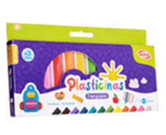 Estuche Plasticina Triangular 12 Colores Adix