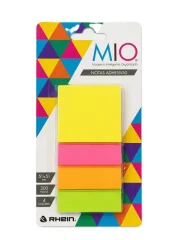 Set Pos It 4 Colores 200h 51x51 Rhein