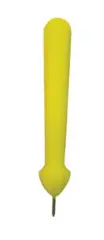 Punzon Plastico Amarillo Punta Metal 14cm Importado