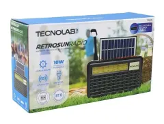 Radio Portatil Safe45 15W Carga Solar Tecnolab