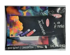 Set 12 Acuarelas + Block + 2 pinceles Artel