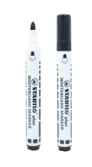 Set 2 Plumones Pizarra Negros Stabilo