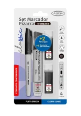 Set Marc.Pizarra + 2 Recarg + 1 Marc.Perm Negro Artel