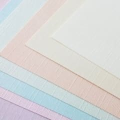 Set Opalina Gofrada Blanca/Colores 25u Nacional