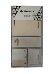 Set Pos It Rose Gold Caja Acril Rhein