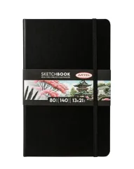 Skechtbook Negro 80h 140g 13x21cms Artel