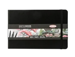 Skechtbook Negro 80h 140g 21x14cms Artel