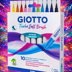 Marcadores Soft Brush 10 col Giotto