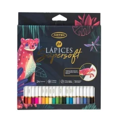 Lapices Colores Super Soft 24col Artel
