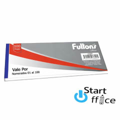 Talonario Vale Por 100h Foliado Fultons