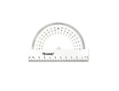Regla Plastico Transportador 180° 11cm Hand