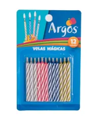 Velas Cumpleaños 12u Multicolor Argos