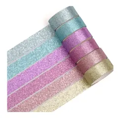 Cajita 6 Washitape C/Glitter Gradient Artel