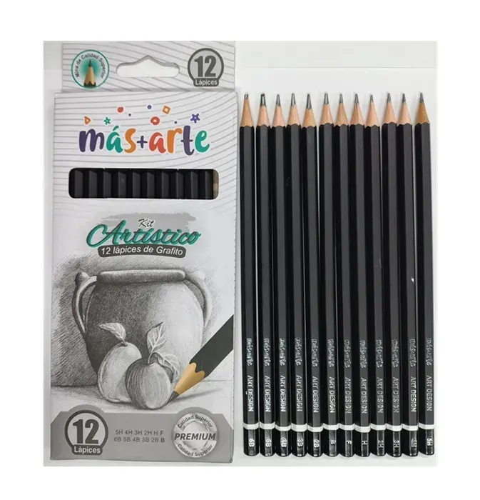 Set 12 Lapices Tecnicos Dibujo Artistico Variados Mas Arte1