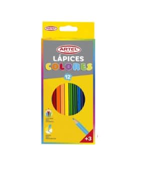 Est. 12 Lapiz Colores Largos Artel3