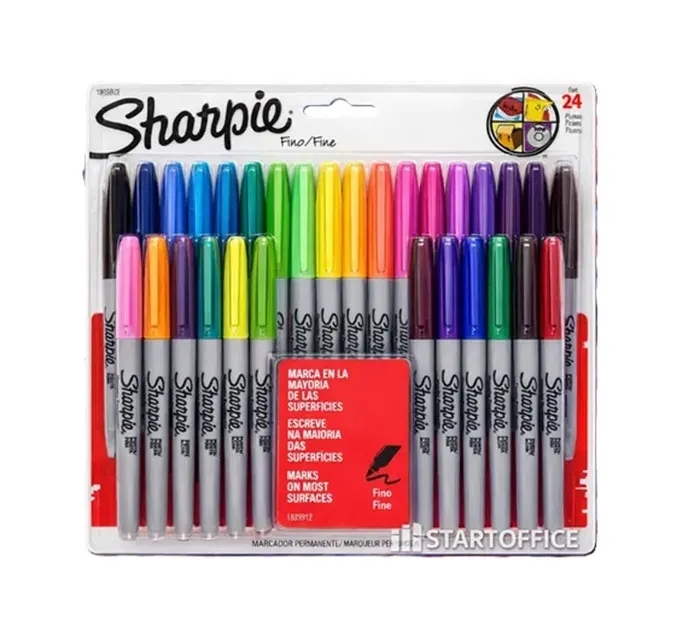 Marcadores Permanentes Punta Fina 24un Sharpie1