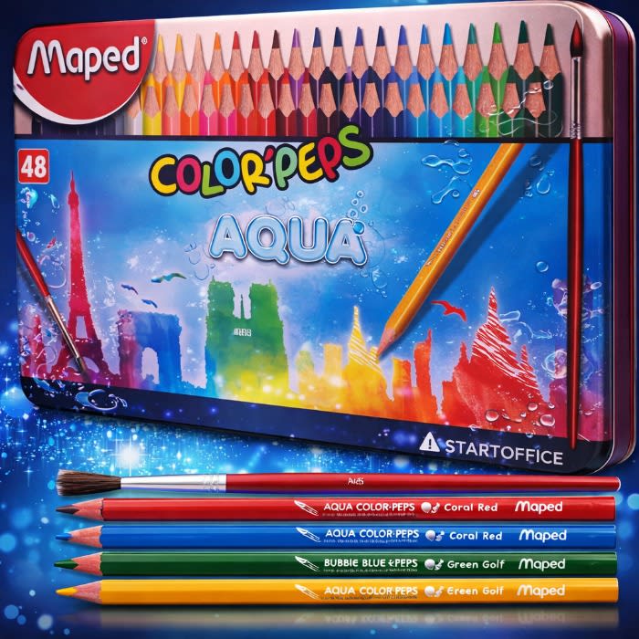 Caja 48 Lapices Colores Aqua Maped2