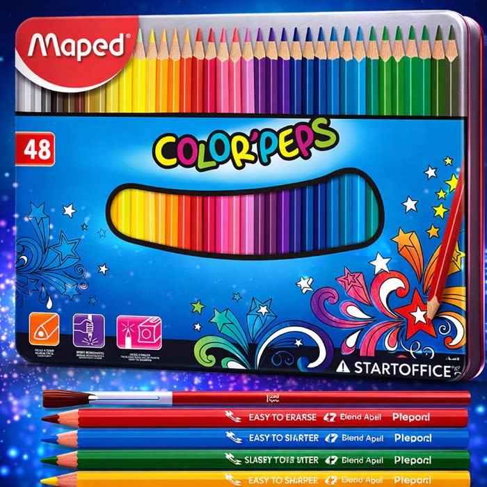 Caja 48 Lapices Colores Maped1