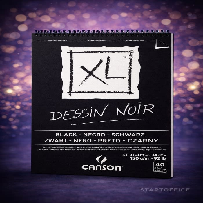 Croquera A4 Hoja Negra 150g Canson1