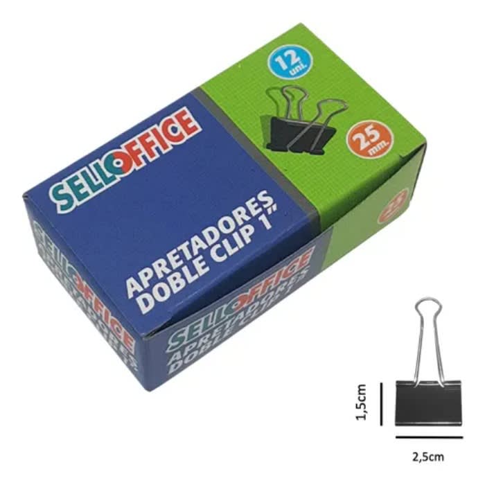 Apretador Negro 12un DL Office1