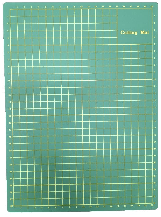 Base Corte Verde 30x22cm Cuadriculada A4 Importada1