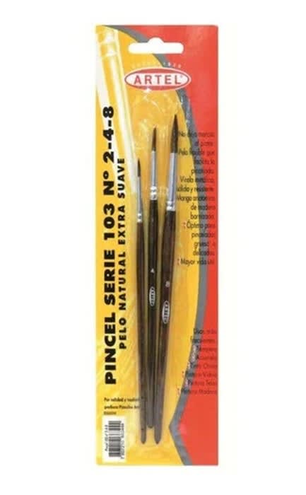 Bl.Pincel Artel 103 (2-4-8) pelo nat1
