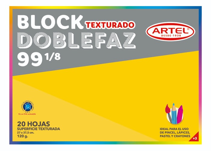 Block 99 1/8 Doble Faz 120grs Artel1