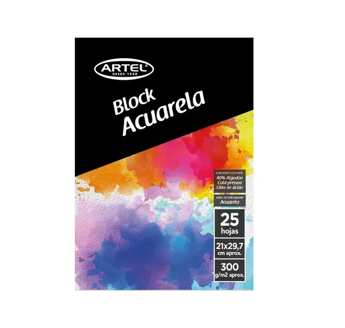 Block Acuarela 300g 25h Artel1