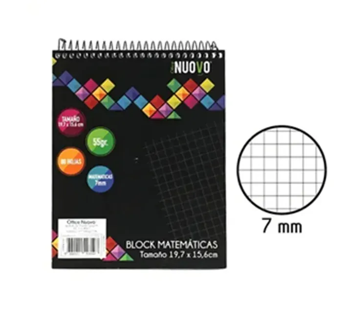 Block Anillado Mat.7mm Tamaño Chico Nuovo1