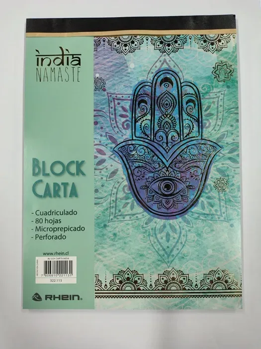 Block Apunte Carta 80h India Rhein1