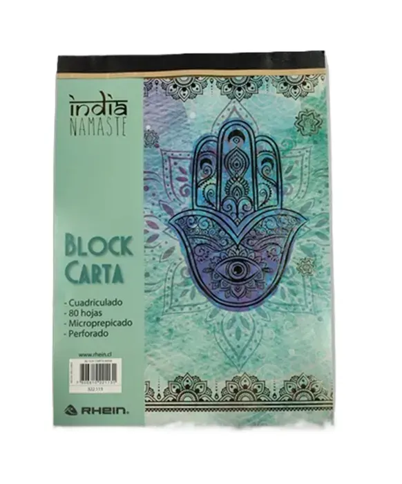 Block Apunte Carta 80h India Rhein1