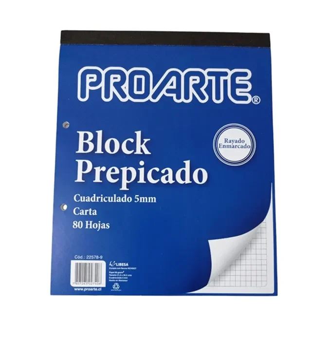 Block Prepicado 5mm 80hjs Proarte1