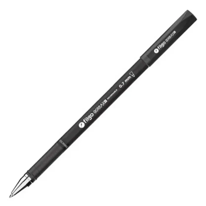 Boligrafo Borrable Negro 0,7mm Recargable Filgo1