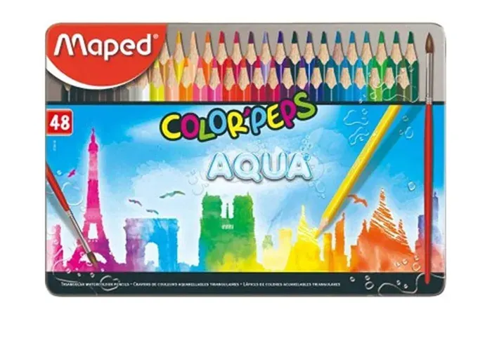 Caja 48 Lapices Colores Aqua Maped1