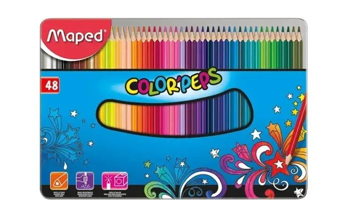 Caja 48 Lapices Colores Maped1